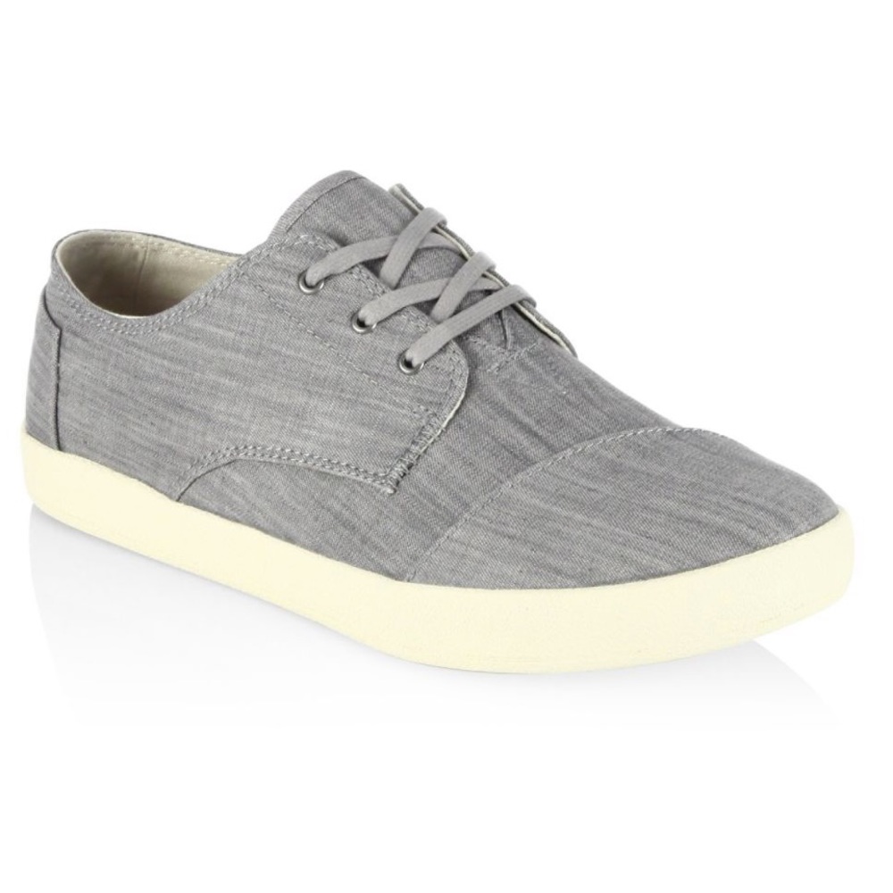 Toms men’s Paseo gray canvas sneaker 10.5 EUC